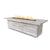 The Outdoor Plus Rectangular Laguna Fire Table - Wood Grain GFRC Concrete-120"