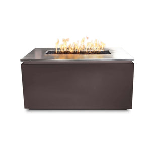 The Outdoor Plus Rectangular Merona Fire Table-Plug & Play Electronic Ignition