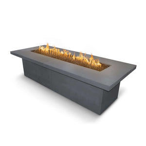 The Outdoor Plus Rectangular Newport Fire Table - GFRC Concrete-Spark Ignition with Flame Sense