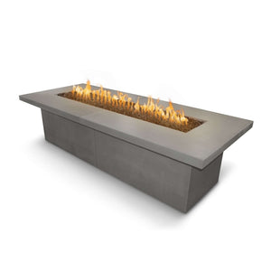 The Outdoor Plus Rectangular Newport Fire Table - GFRC Concrete-Spark Ignition with Flame Sense