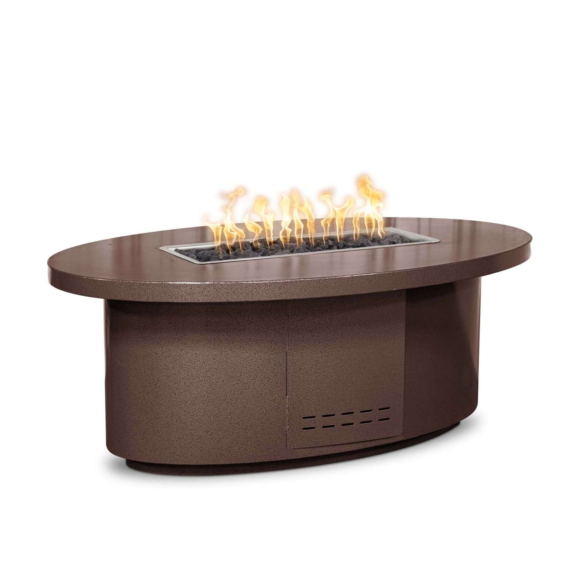 The Outdoor Plus Oval Vallejo Fire Table - Copper-Low Voltage Electronic Ignition