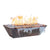 The Outdoor Plus Rectangular Linear Maya Fire & Water Bowl - Copper-Low Voltage Electronic Ignition
