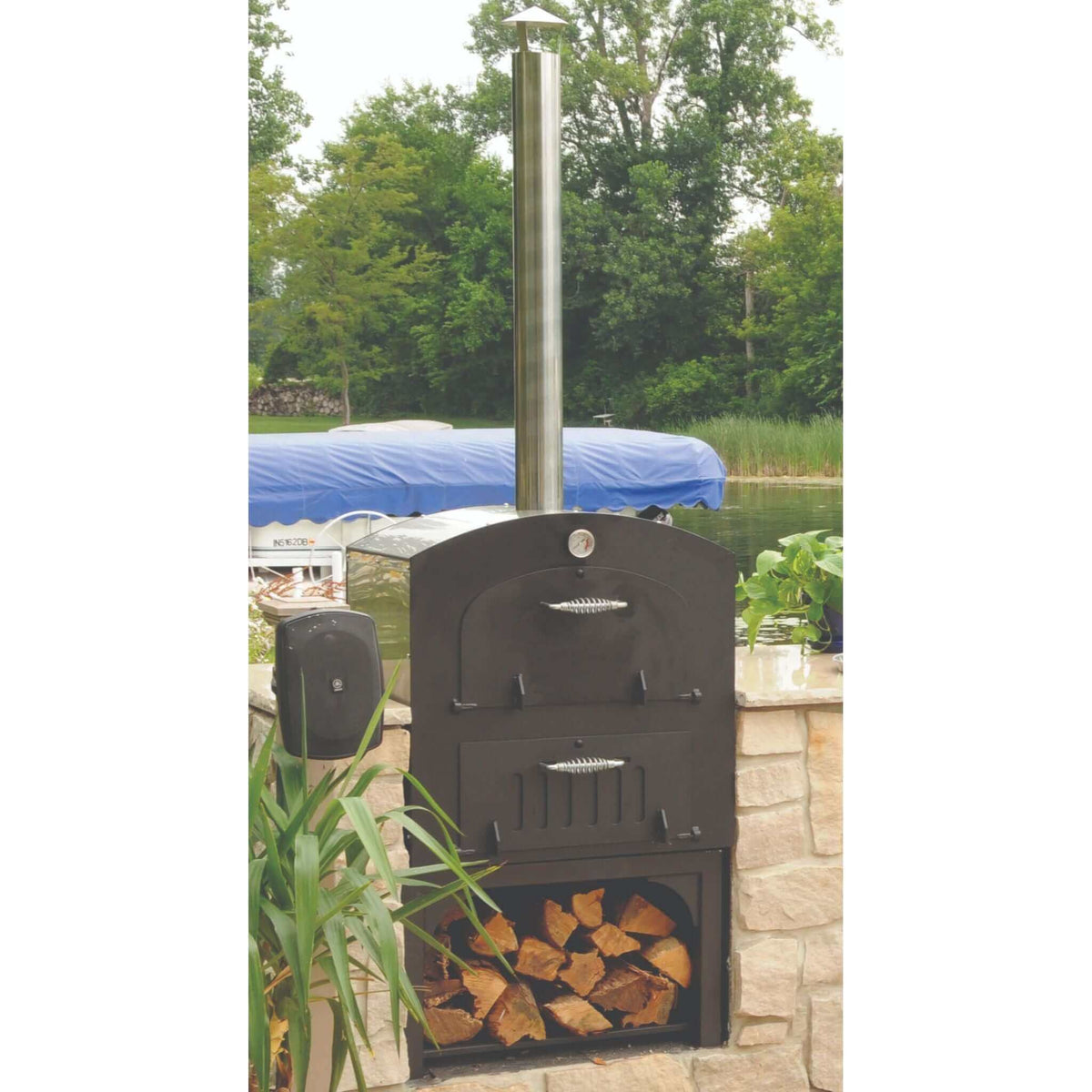 Tuscan Chef GX-CM Medium Built-In Pizza Oven-