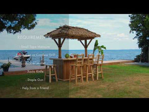 Dundalk LeisureCraft Canadian Timber Tropical Paradise Tiki Bar