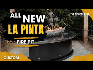 The Outdoor Plus Rectangular La Pinta Fire Table - Stainless Steel
